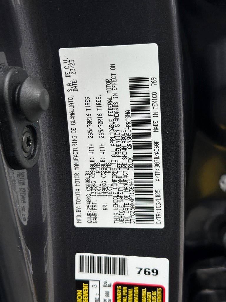 2023 Toyota Tacoma TRD Pro V6