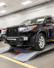 Toyota on vehicle lift | DARCARS Toyota of Silver Spring in Silver Spring MD