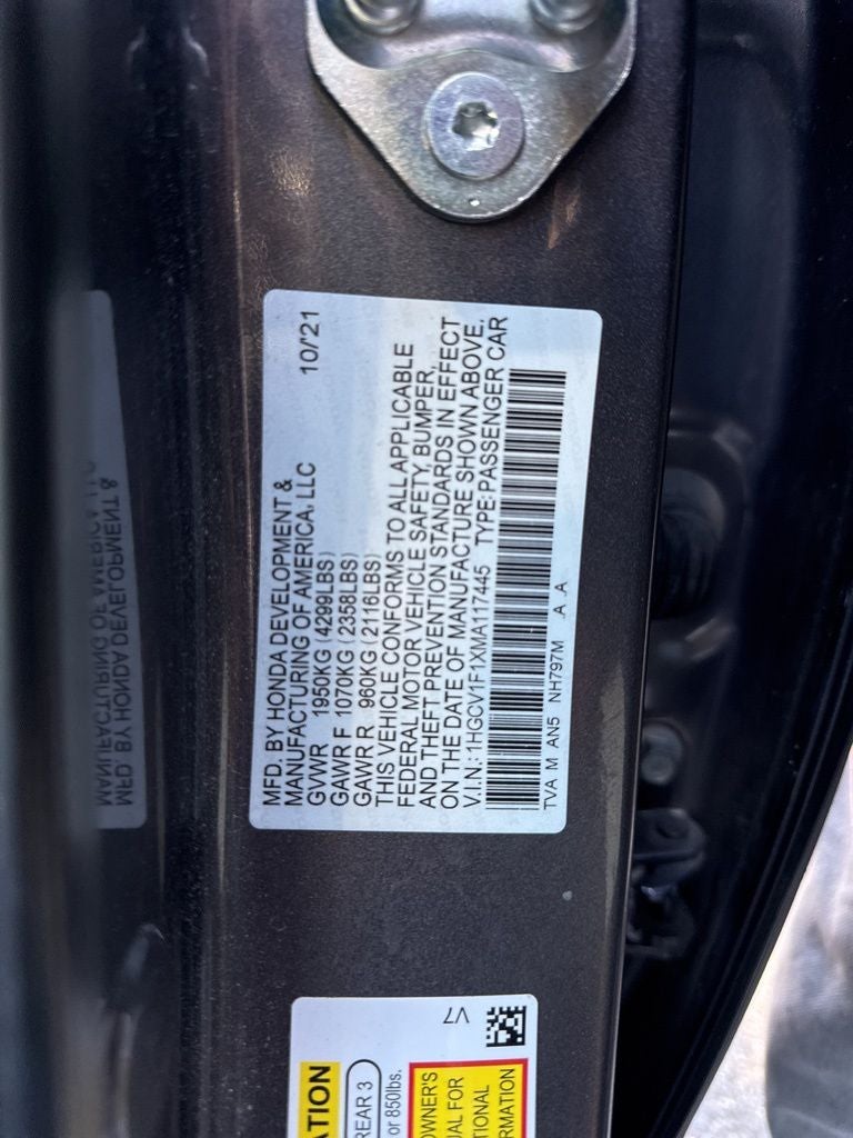 2021 Honda Accord LX