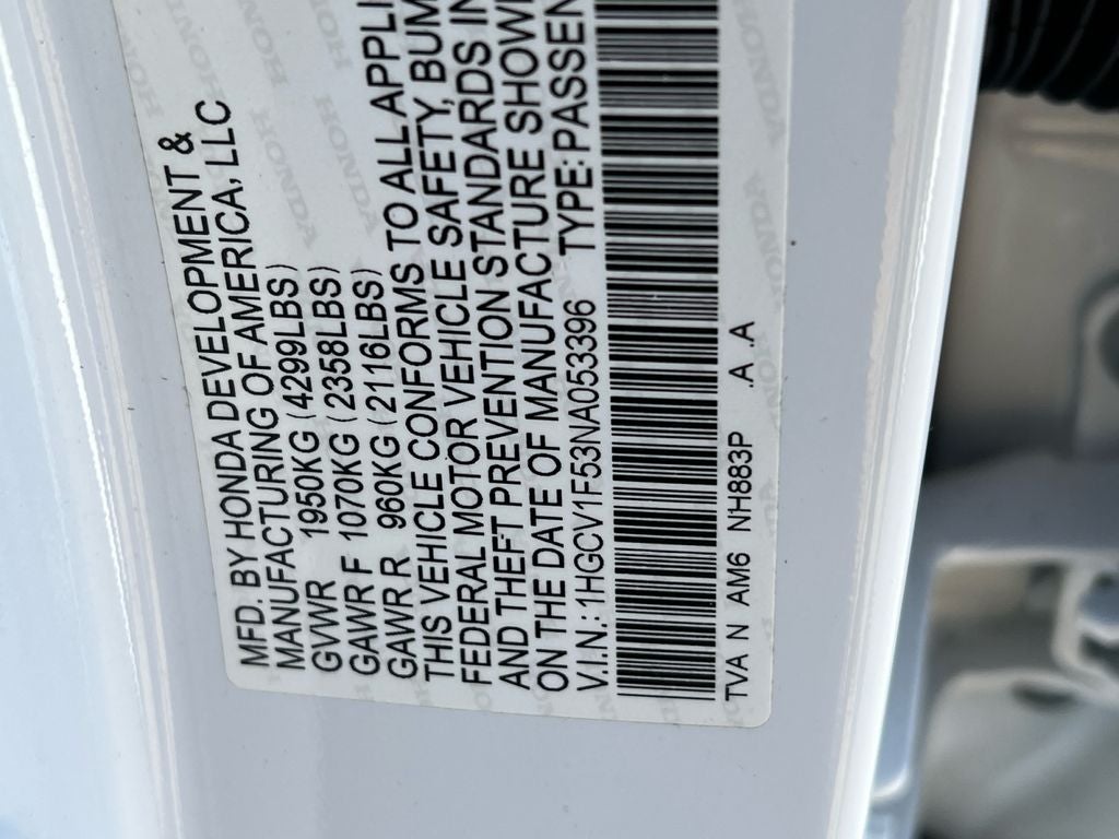 2022 Honda Accord EX-L