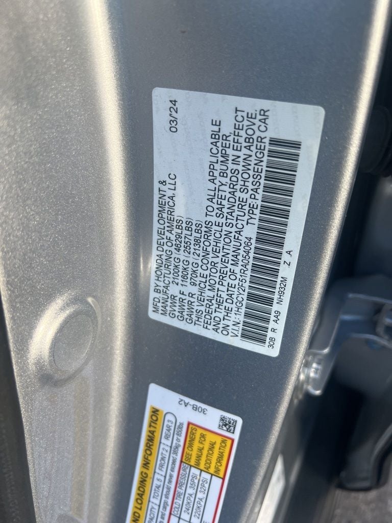 2024 Honda Accord Hybrid Sport
