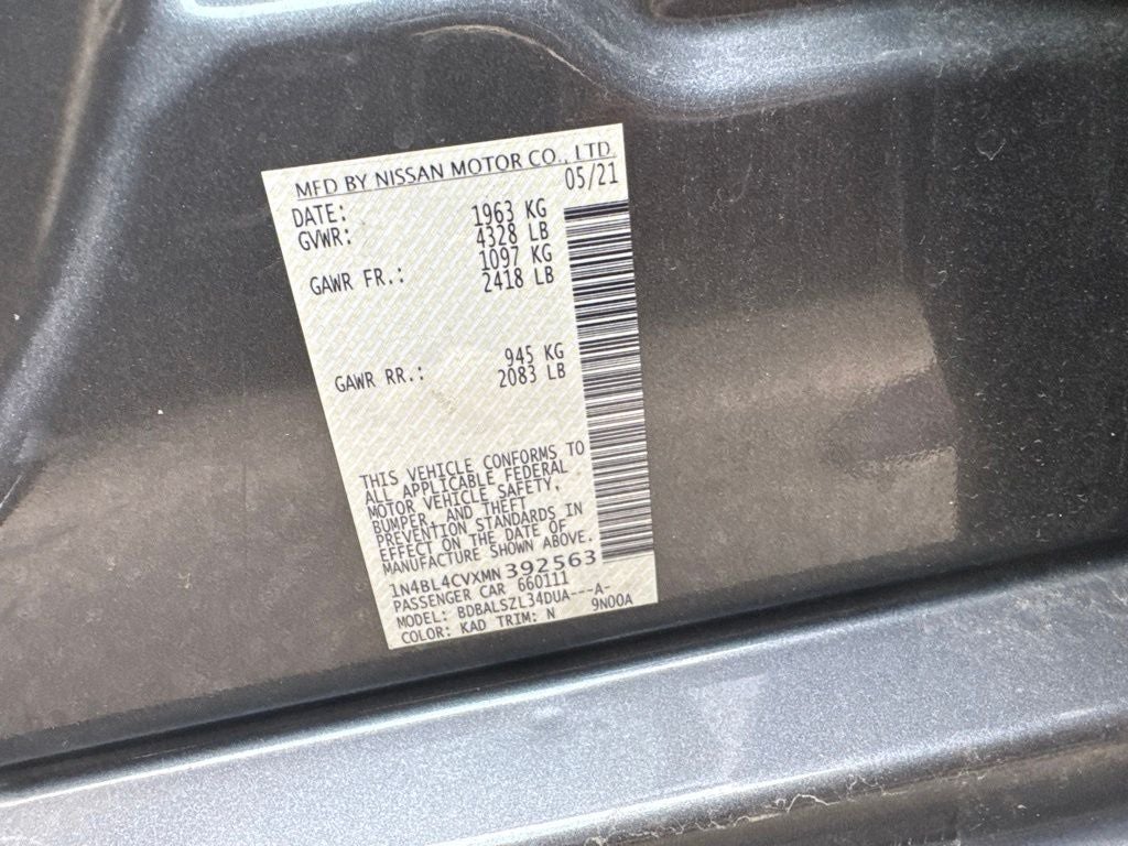 2021 Nissan Altima 2.5 SR