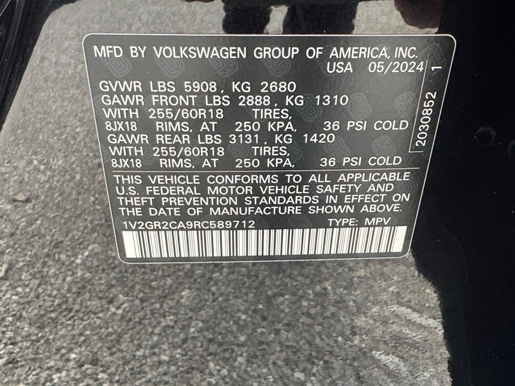 2024 Volkswagen Atlas 2.0T Peak Edition SEL