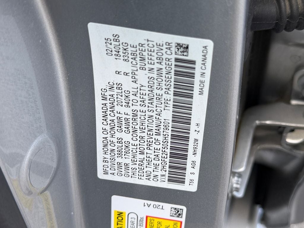 2025 Honda Civic Sport