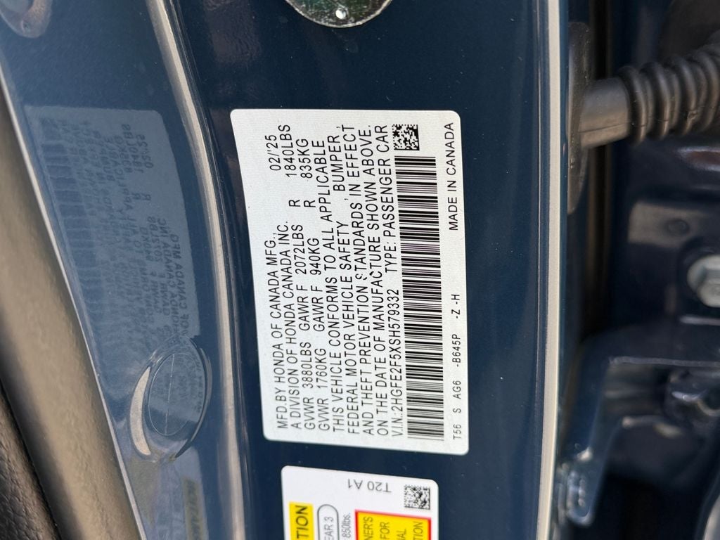 2025 Honda Civic Sport