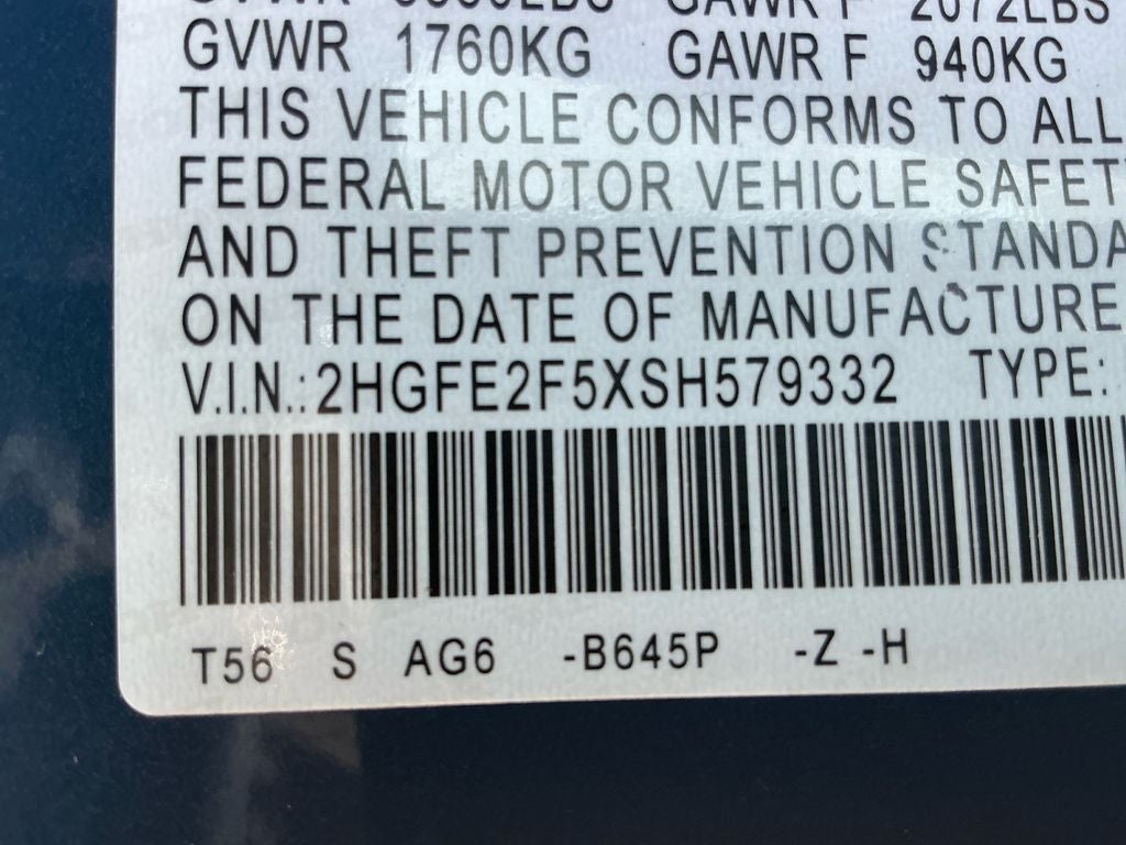 2025 Honda Civic Sport