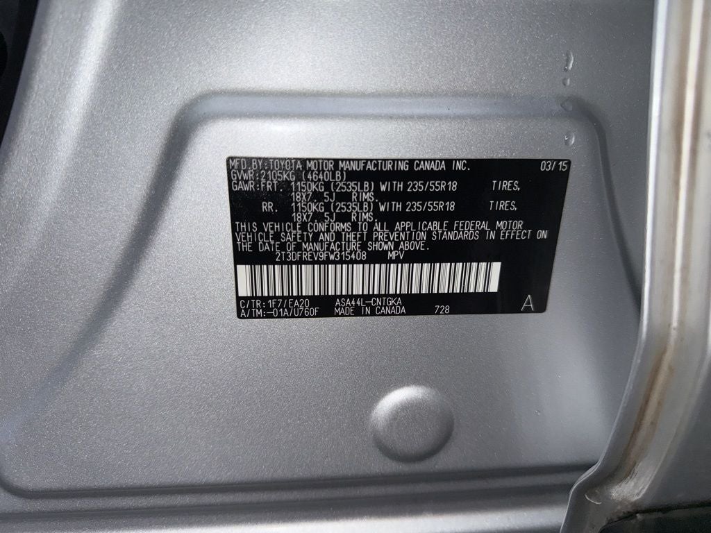 2015 Toyota RAV4 Limited Low Miles!