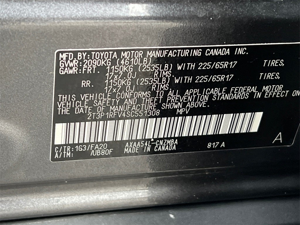 2025 Toyota RAV4 XLE Sunroof