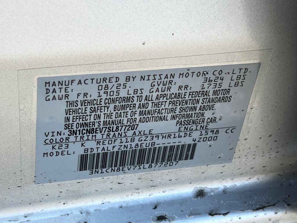 2025 Nissan Versa 1.6 SV Super Low Miles!