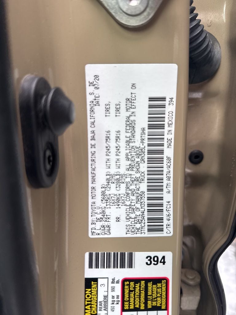 2020 Toyota Tacoma SR V6