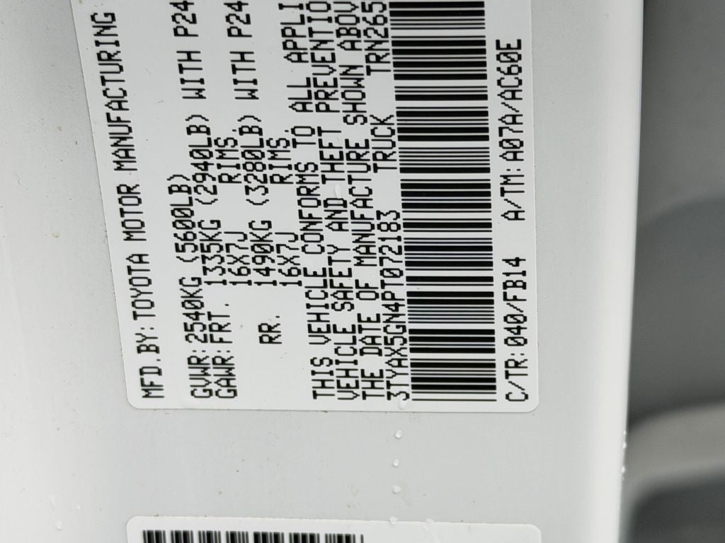 2023 Toyota Tacoma SR W/ Professional Ladder Rack!