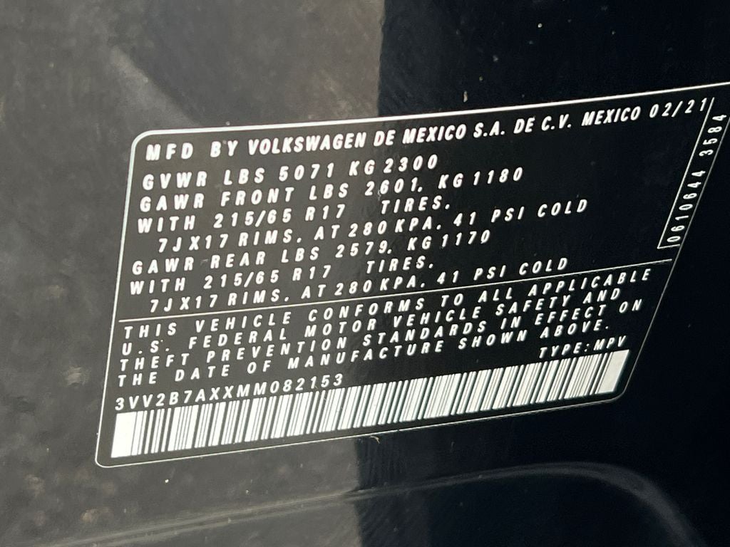 2021 Volkswagen Tiguan 2.0T SE