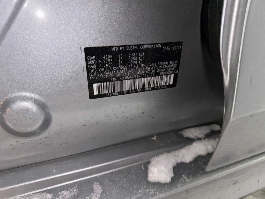 2022 Subaru Legacy Limited XT Rare!