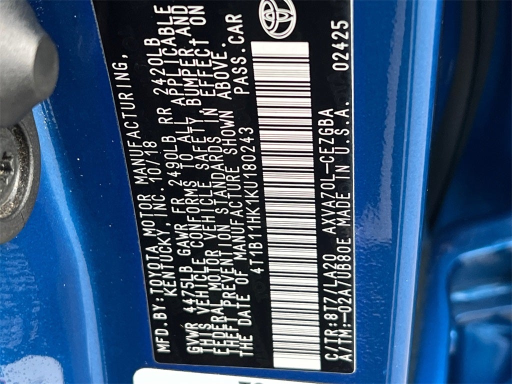 2019 Toyota Camry XLE