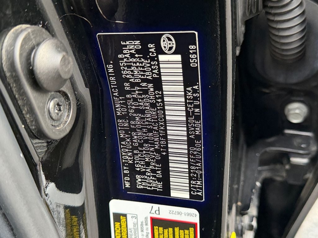 2012 Toyota Camry SE