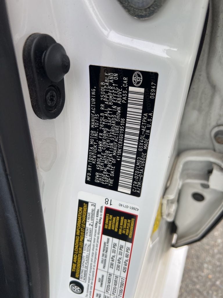 2016 Toyota Avalon Limited