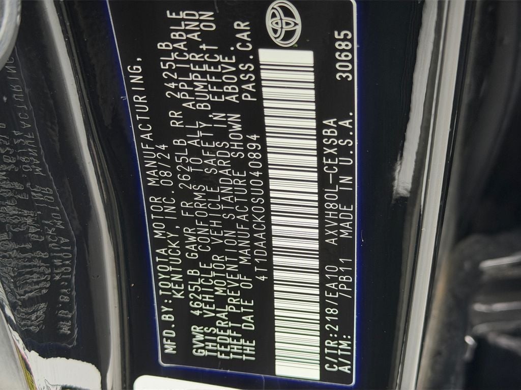 2025 Toyota Camry SE Great Color Combo!