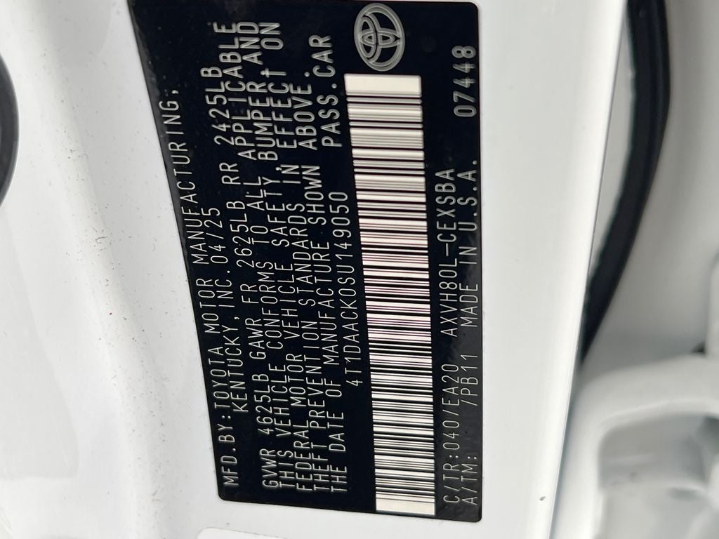 2025 Toyota Camry SE