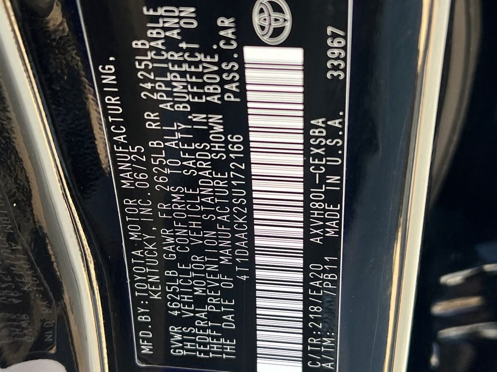 2025 Toyota Camry SE Low Miles & CERTIFIED!