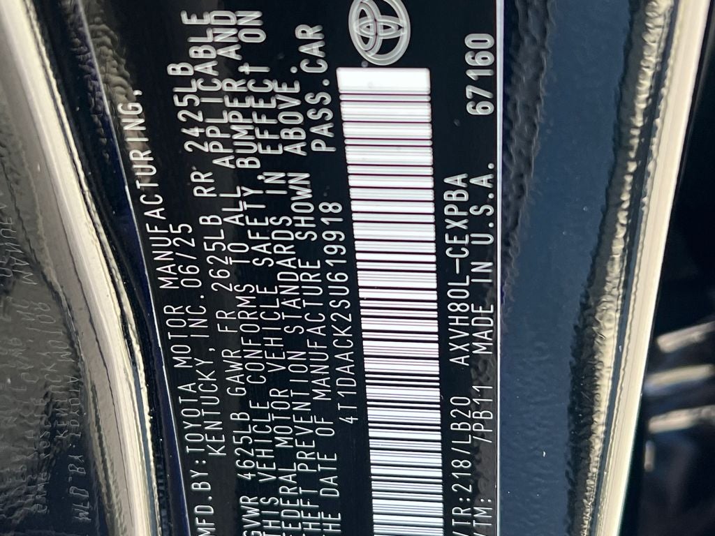 2025 Toyota Camry XSE