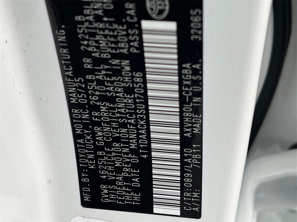 2025 Toyota Camry XLE Low Miles!