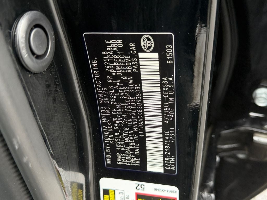 2025 Toyota Camry SE Low Miles!