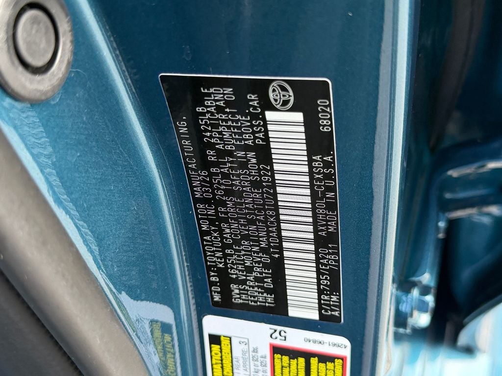 2026 Toyota Camry SE CERTIFIED W/ SUNROOF!