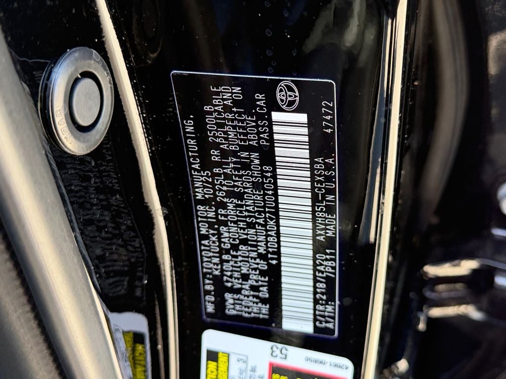 2026 Toyota Camry SE Nightshade