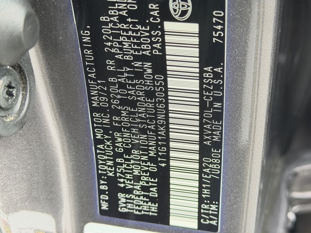 2022 Toyota Camry SE