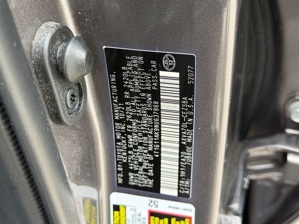 2022 Toyota Camry SE