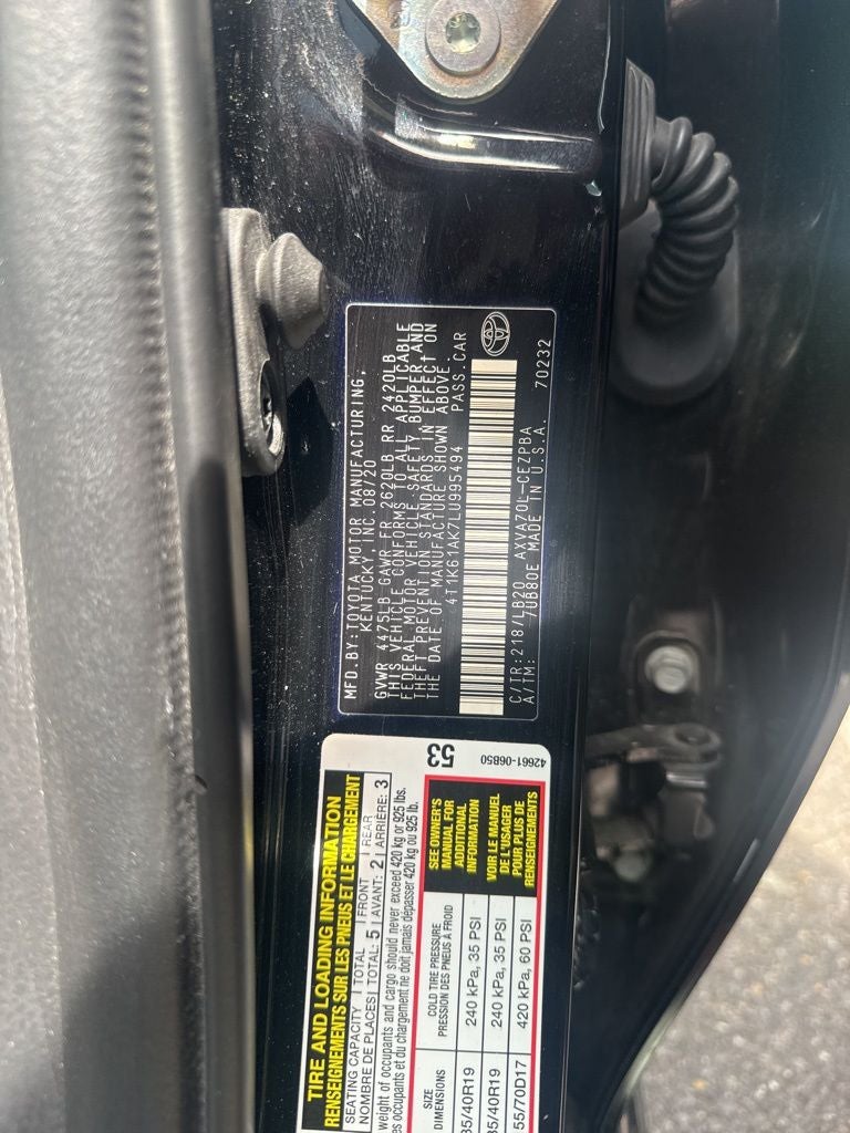 2020 Toyota Camry XSE