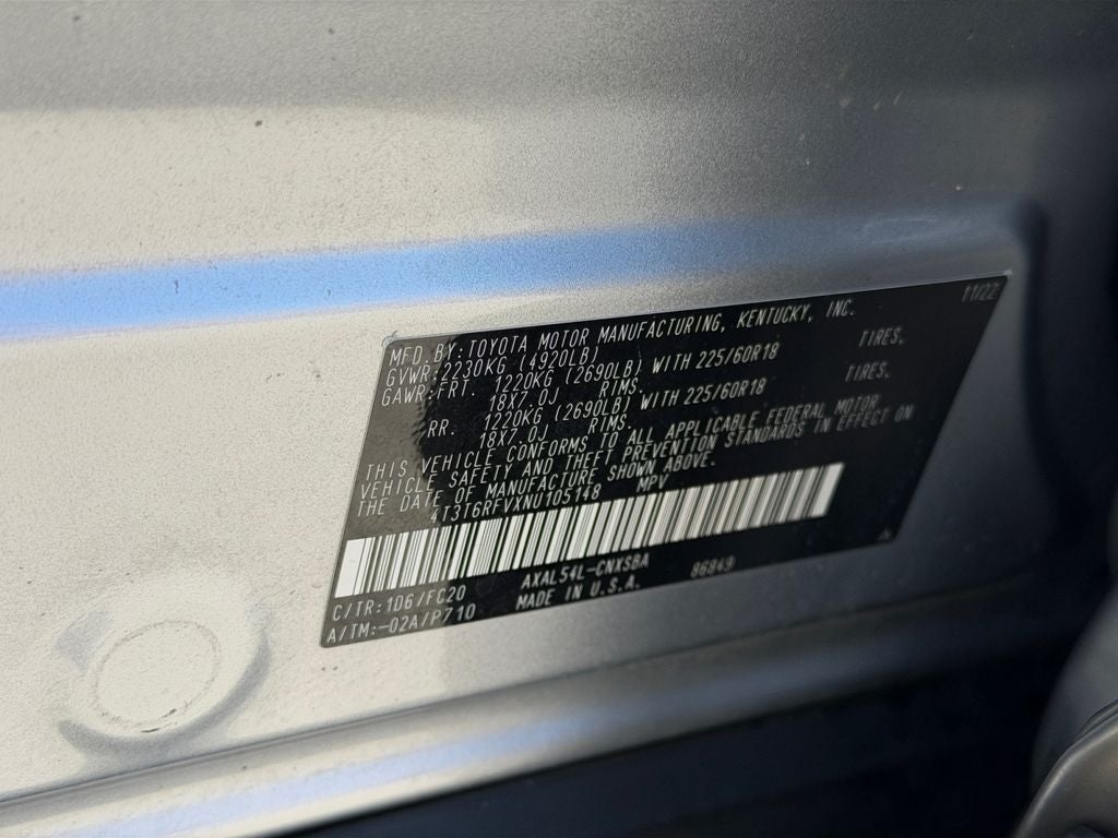 2022 Toyota RAV4 Hybrid SE