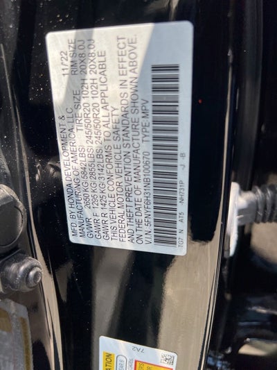 2022 Honda Pilot Sport