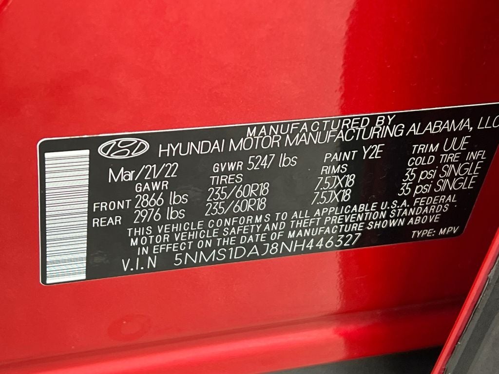 2022 Hyundai Santa Fe SE