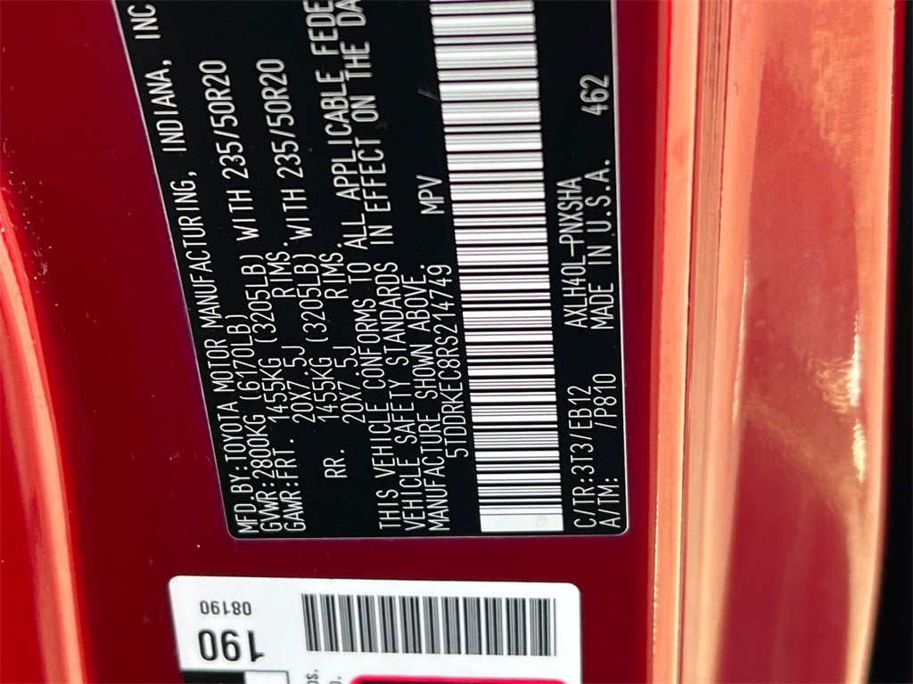 2024 Toyota Sienna XSE 7 Passenger