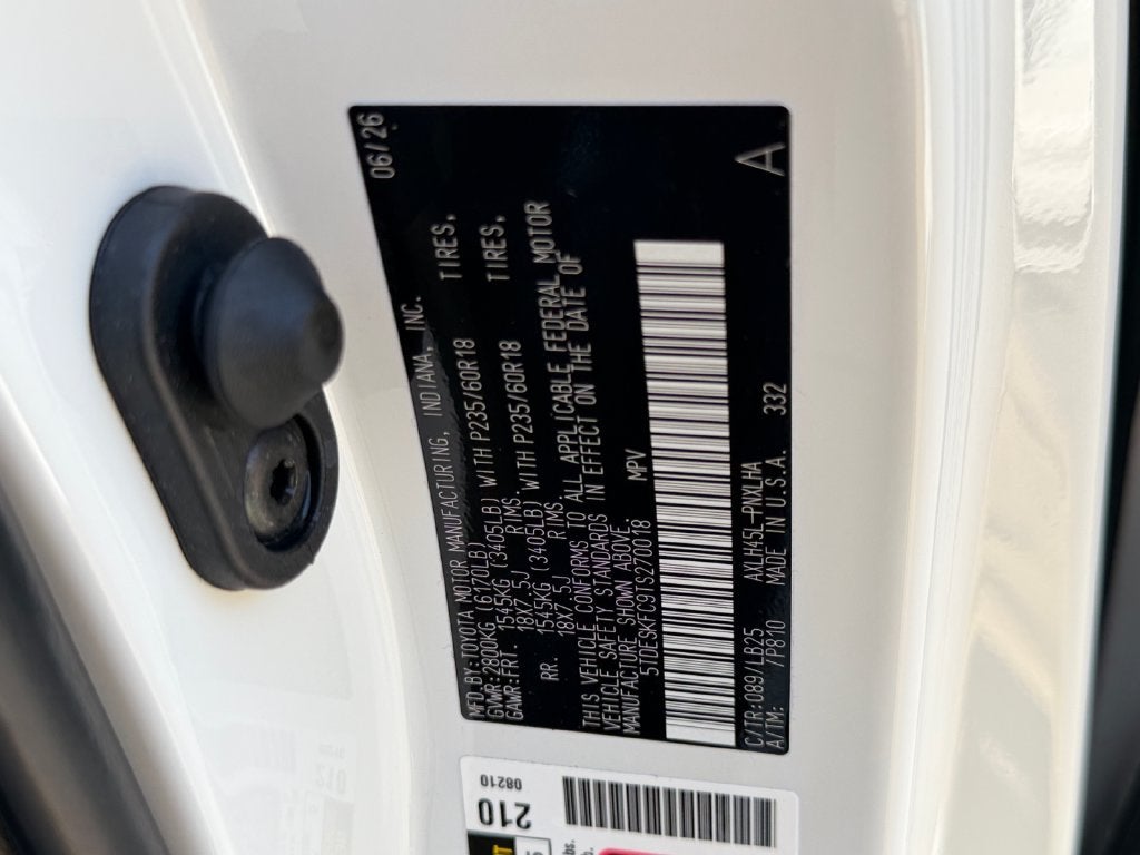 2026 Toyota Sienna Platinum 7 Passenger