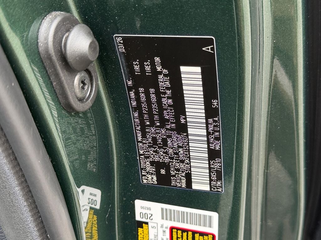 2026 Toyota Sienna Platinum 7 Passenger
