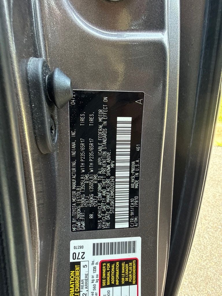 2021 Toyota Sienna XLE 7 Passenger