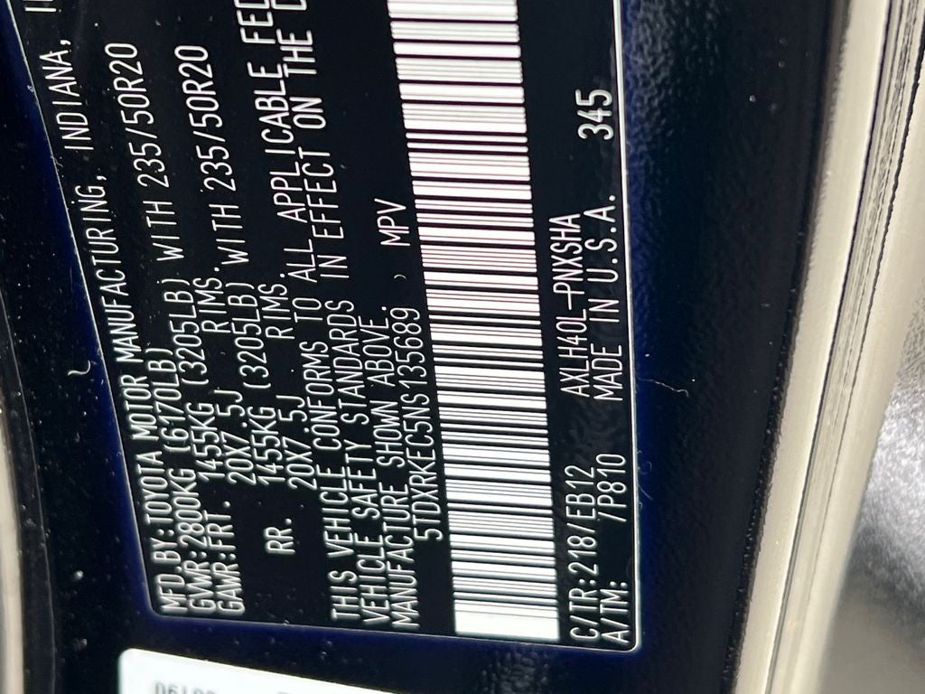 2022 Toyota Sienna XSE 7 Passenger