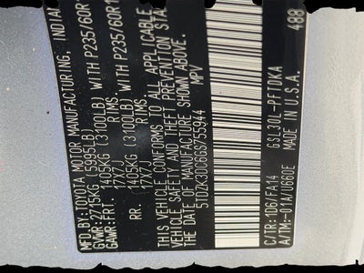 2016 Toyota Sienna L 7 Passenger Low Miles!