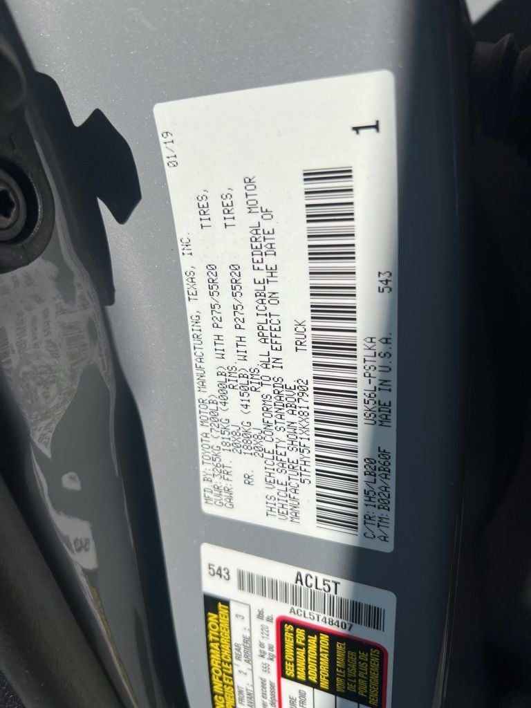 2019 Toyota Tundra Limited CrewMax