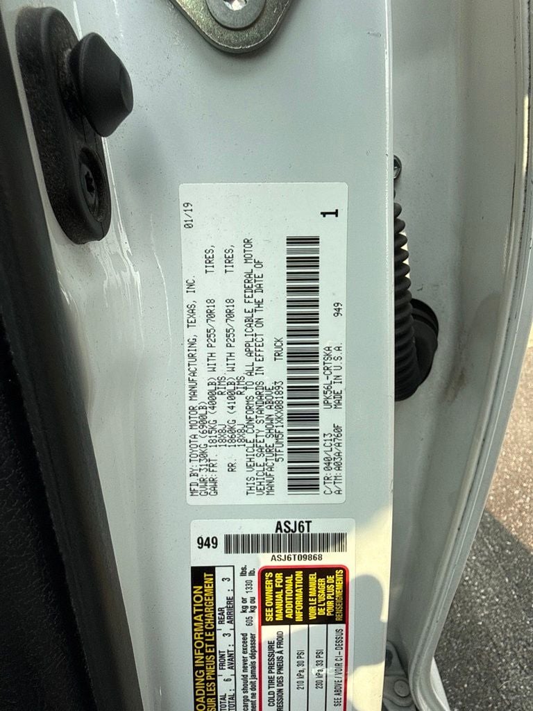 2019 Toyota Tundra SR