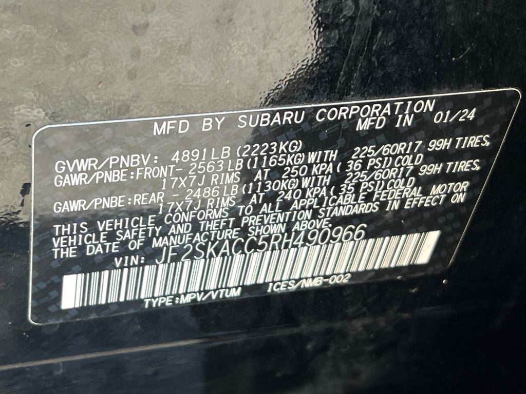 2024 Subaru Forester Premium All Wheel Drive!