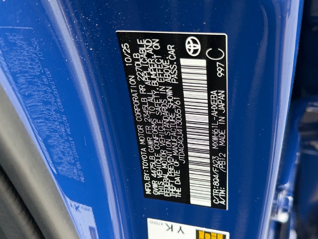 2026 Toyota Prius Plug-In Hybrid SE