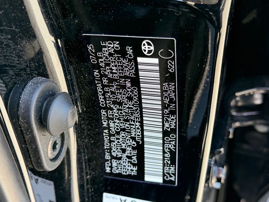 2025 Toyota Corolla Hybrid LE