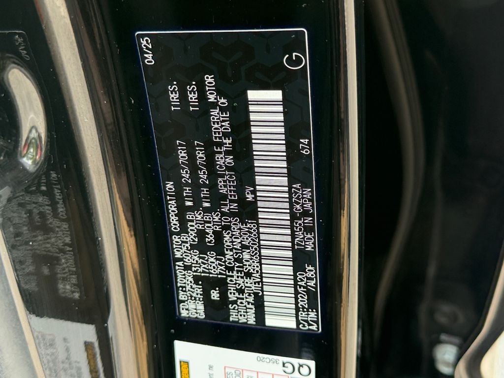 2025 Toyota 4Runner SR5 W/ 3RD ROW SEATING!