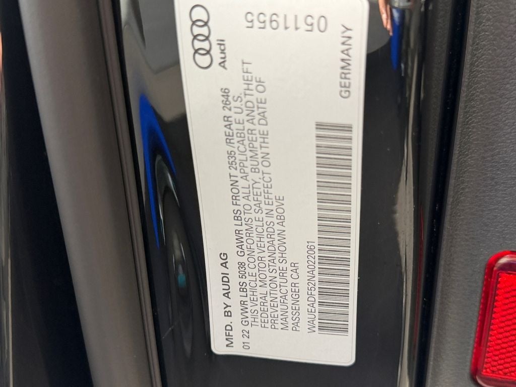 2022 Audi A5 Sportback Prestige S Line quattro