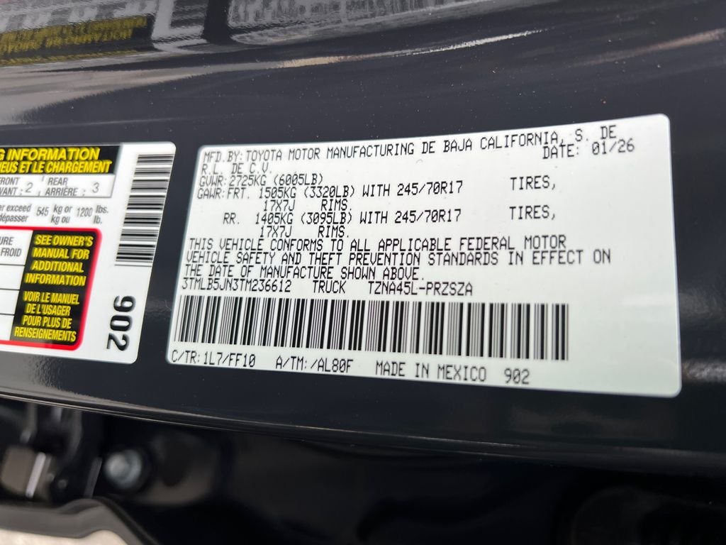 2026 Toyota Tacoma SR5