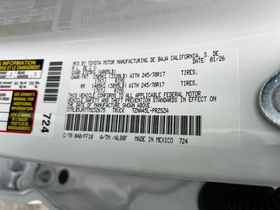 2026 Toyota Tacoma SR5