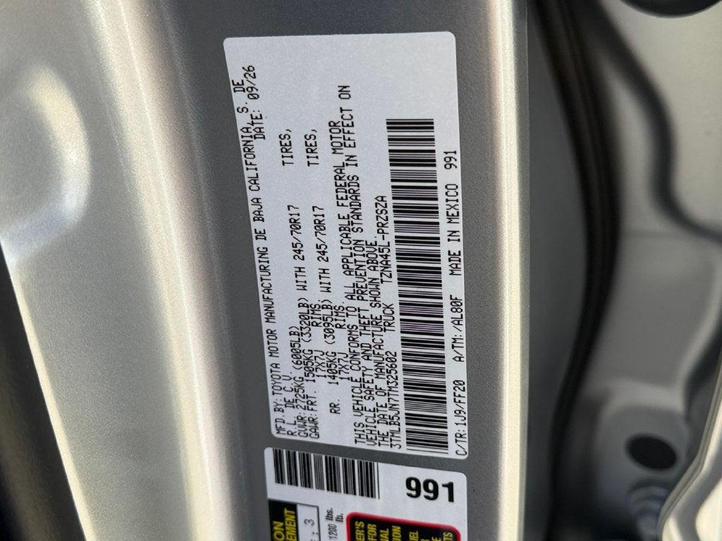 2026 Toyota Tacoma SR5